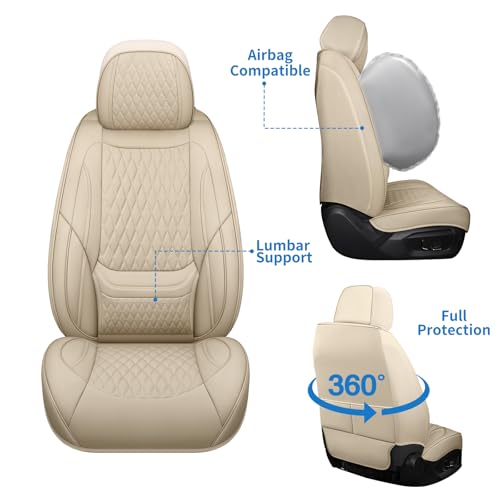 Fundas de asiento de automóvil, fundas de cuero para asiento
