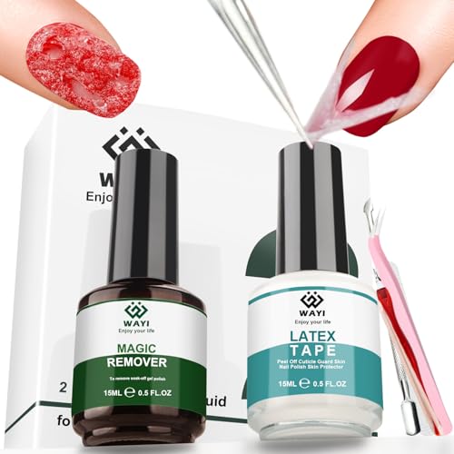WAYI Kit de removedor de esmalte de gel – Removedor de esmal