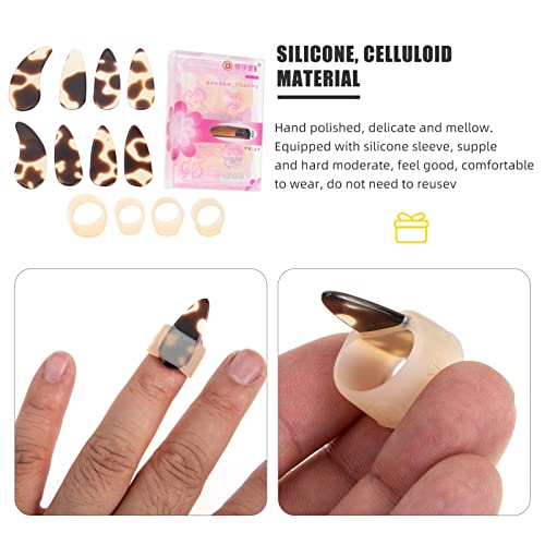 Milisten Protectores de uñas de práctica de silicona - 2 jue