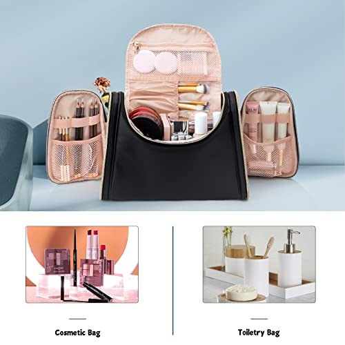Ethereal Bolsa de maquillaje grande, bolsa de maquillaje de