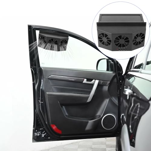 Ventilador de coche de energía solar, ventiladores de ventan