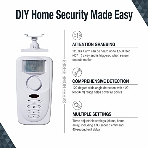 SABRE Sensor de movimiento inalámbrico con sistema de alarma