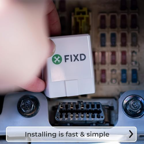 FIXD Escáner Bluetooth OBD2 para automóvil, lectores de códi