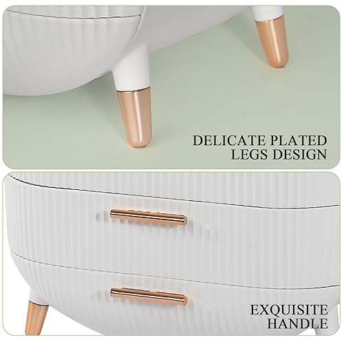 MASSY Caja de almacenamiento de maquillaje con forma de huev