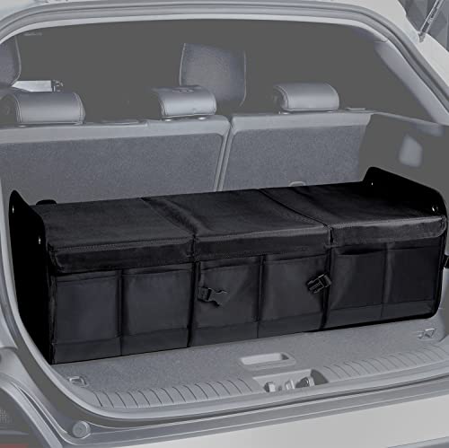 Organizador de maletero de automóvil con tapa, almacenamient