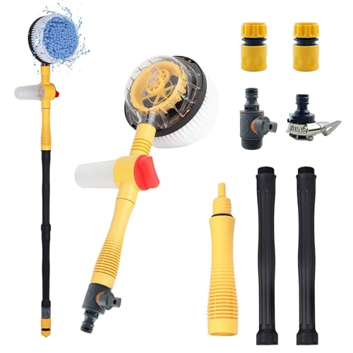 Cepillo giratorio para lavado de coche, kit multifuncional d