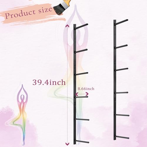 Yoga Mat Holder Wall Mount Yoga Mat Storage Holder Yoga Mat