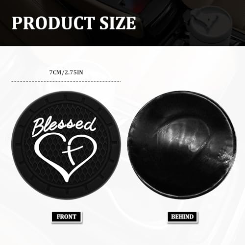 2 posavasos para automóvil, inserto de portavasos de 2.75 pu