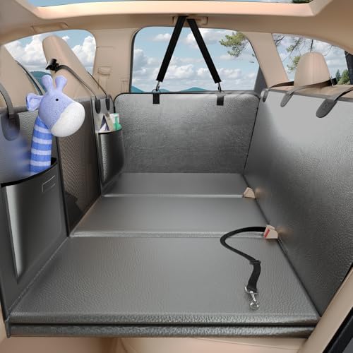 Extensor de asiento trasero de piel sintética para perros, f