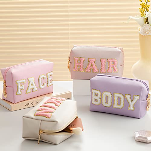 HBselect Bolsa de maquillaje Preppy, bolsa de cosméticos de