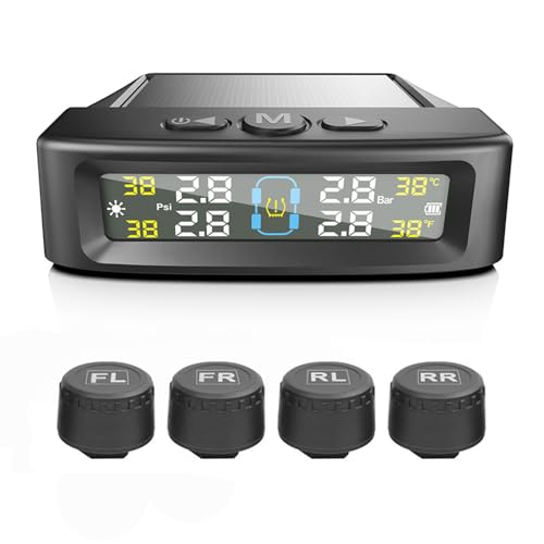 Sistema de monitoreo de presión de neumáticos, alarma de voz