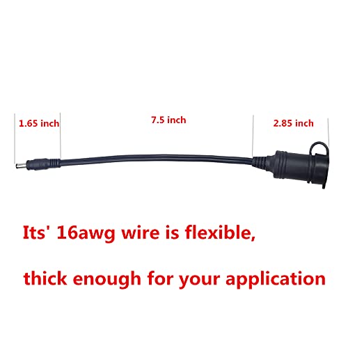 Paquete de 2 cables de extensión de enchufe hembra de conect