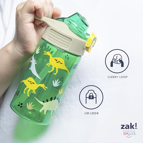 Zak Designs Botella de agua con diseño de Minecraft, de plás