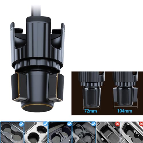 Expansor de portavasos para automóvil de 40 onzas con rotaci