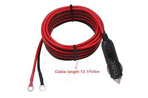 CUZEC Adaptador de encendedor de cigarrillos macho de 15 A,