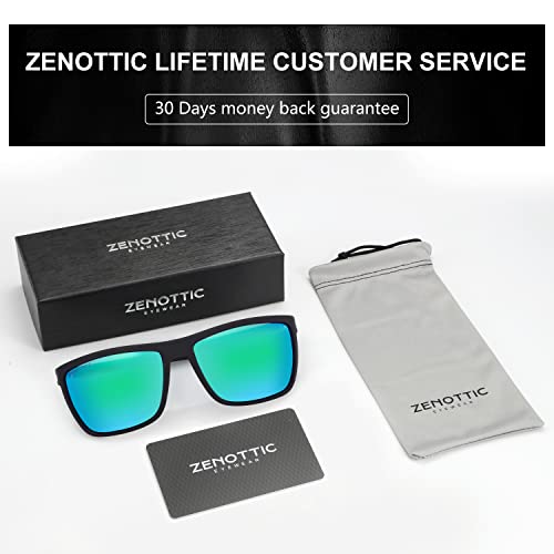 ZENOTTIC - Gafas de sol polarizadas con montura ligera y cua