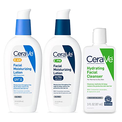 CeraVe AM - Hidratante facial con SPF, PM hidratante facial