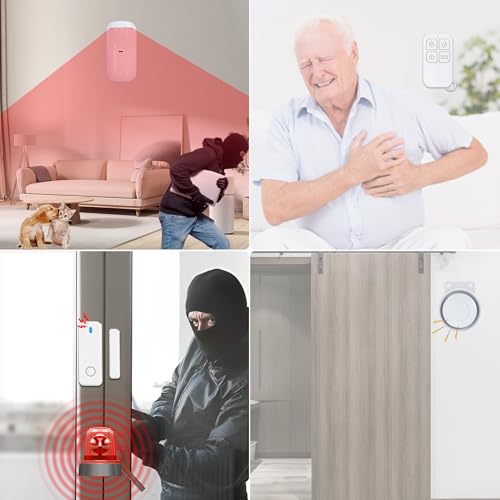 Seguridad de alarma con alerta de aplicación de teléfono, pa