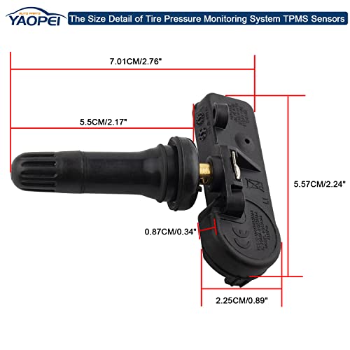 Paquete de 4 sensores TPMS para Jeep Grand Cherokee Wrangler