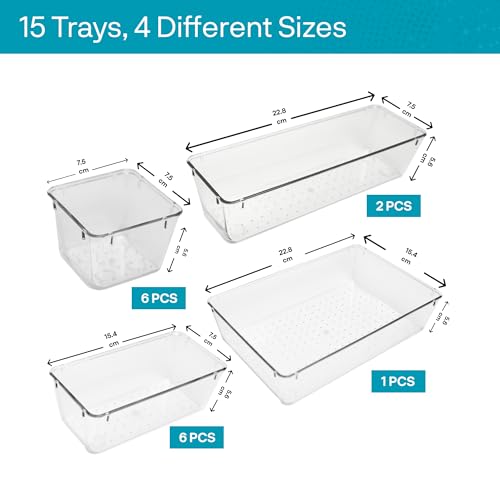 ZMS ZMS - Organizadores de baño y almacenamiento (15 piezas)