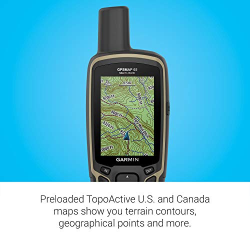 Garmin GPSMAP 65, de mano con botón con soporte satelital am