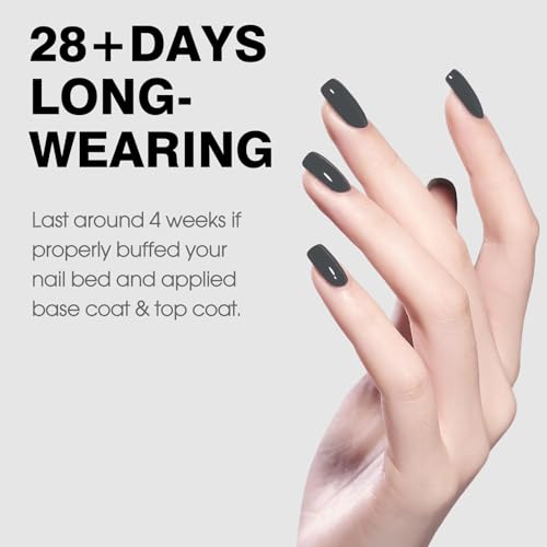 CANNI Esmalte de uñas de gel gris, 1 unidad de esmalte de uñ