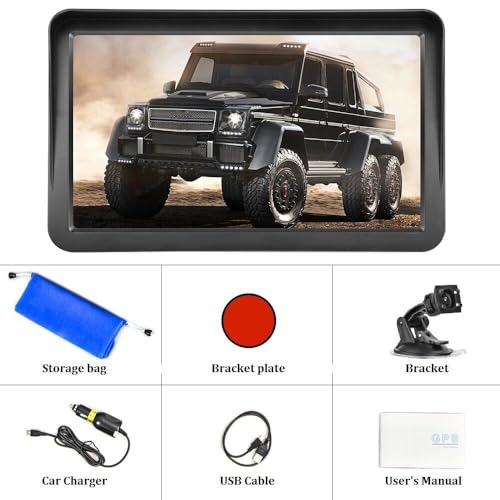 Navegador GPS para coche, camión, RV, pantalla táctil de 9 p
