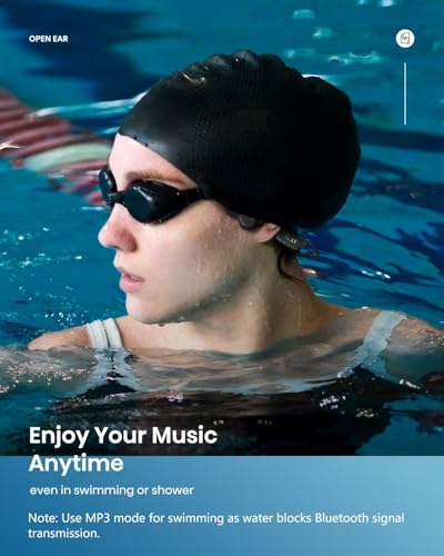 Auriculares de natación de conducción ósea, IP68 impermeable