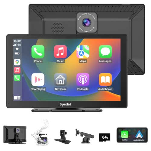 Spedal CL811 - Pantalla de juego para automóvil con cámara d