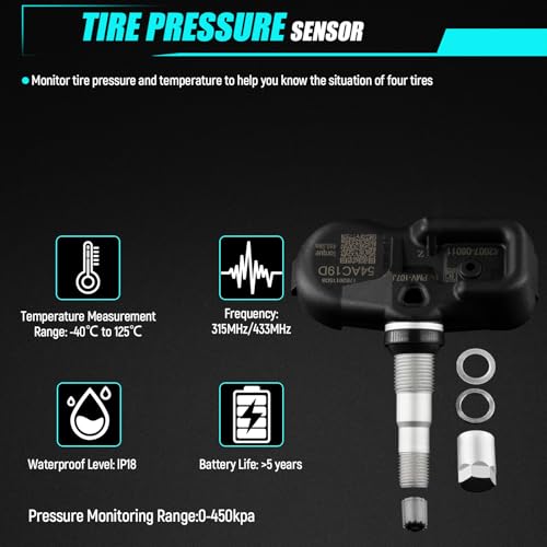 Sensor de monitoreo de presión de neumáticos TPMS preprogram
