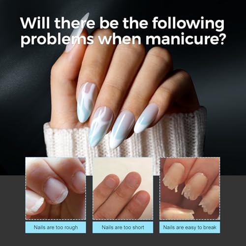 TOMICCA Puntas de uñas transparentes, 240 unidades, uñas acr
