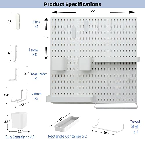 YOKEPO Kit de combinación de tablero de clavijas con 4 table