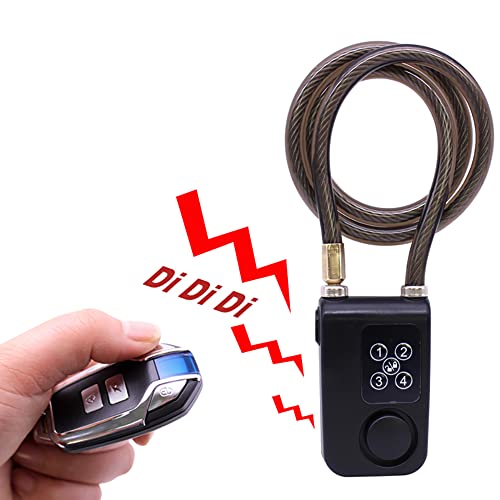 Cerradura de bicicleta con control remoto, alarma de vibraci