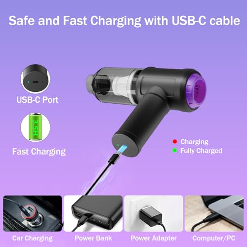 Aspiradora de coche – Alta potencia 14500 PA– Aspiradora de
