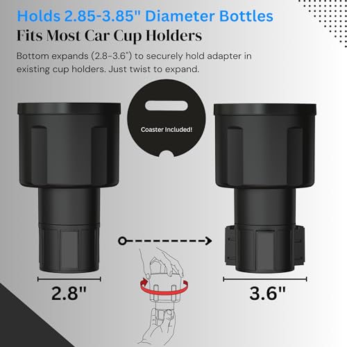 Expansor de portavasos para automóvil, inserto para portavas
