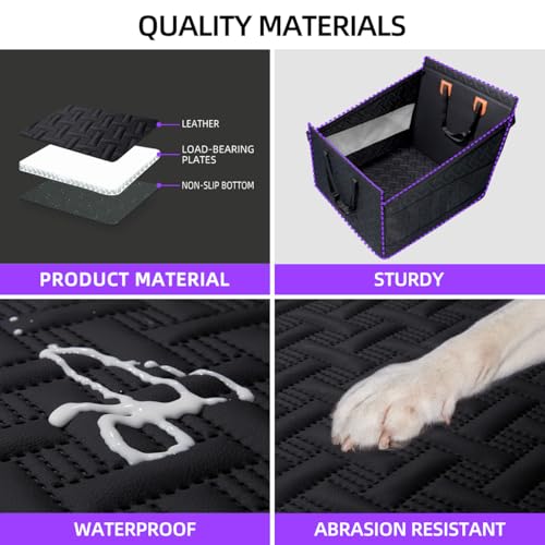 Asiento grande para perro, extensor de asiento trasero de pi