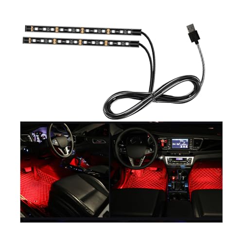 Mandark Tira de luz LED para automóvil, 24 luces LED RGB par