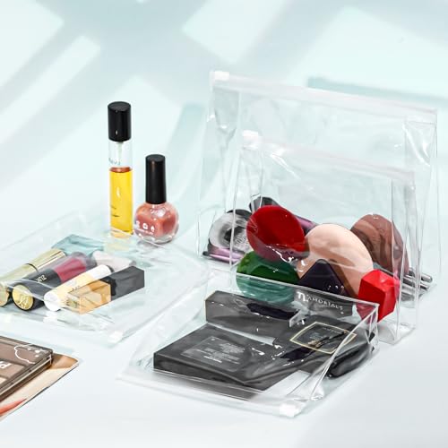 Circloophs Mini bolsas organizadoras de maquillaje transpare