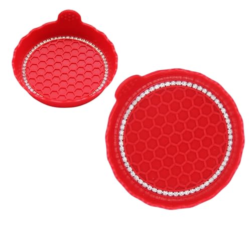 Paquete de 4 posavasos brillantes para automóvil, portavasos