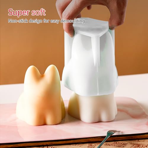 ZORZA 1 molde de silicona para gatos, molde de gelatina de l