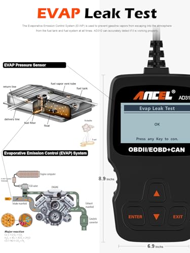 ANCEL AD310 Escáner universal clásico mejorado OBD II, Lecto