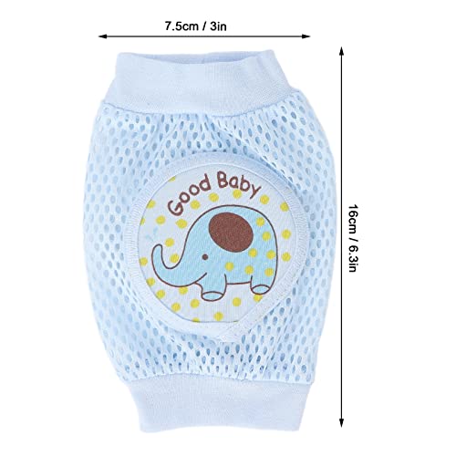 ZJchao Rodilleras para bebés, patrón de elefante azul, para