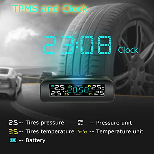 Sistema de monitoreo de presión de neumáticos, TPMS solar in