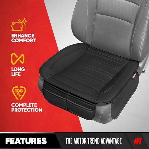 Motor Trend - Fundas de asiento de piel sintética para asien