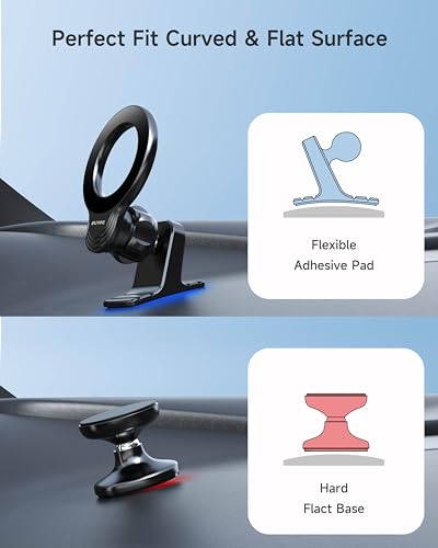 Magsafe - Soporte magnético para automóvil, con 2 anillos de