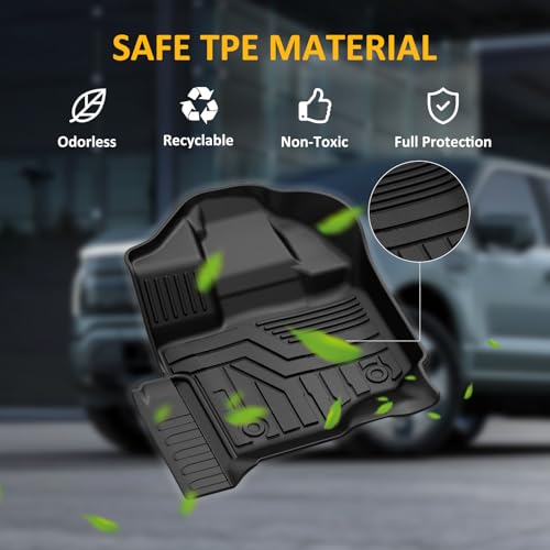 Falafa Alfombrillas para Ford F-150/2022-2025 F150 Lightning