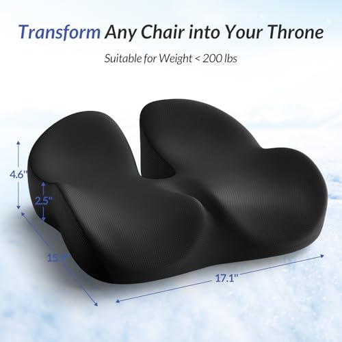 ZIKEE Cojín de asiento de gel para silla de oficina y asient