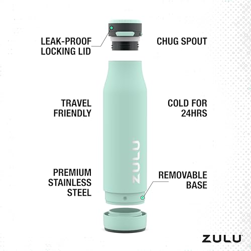 ZULU Ace - Botella de agua de acero inoxidable aislada al va
