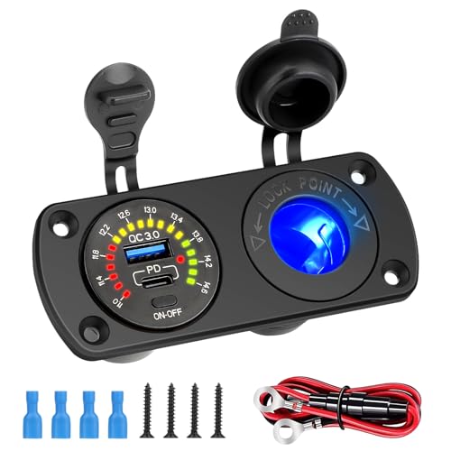 Linkstyle Toma de corriente USB para RV, enchufe para encend