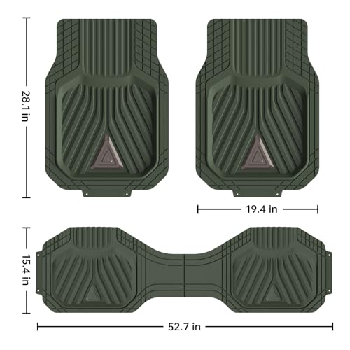 August Auto Alfombrillas de goma resistentes, duraderas para